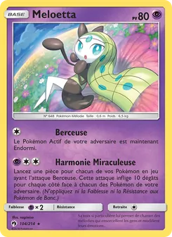 Carte Meloetta 104/214 – Tonnerre Perdu