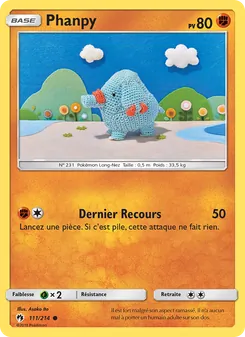 Carte Phanpy 111/214 – Tonnerre Perdu