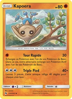 Carte Kapoera 113/214 – Tonnerre Perdu