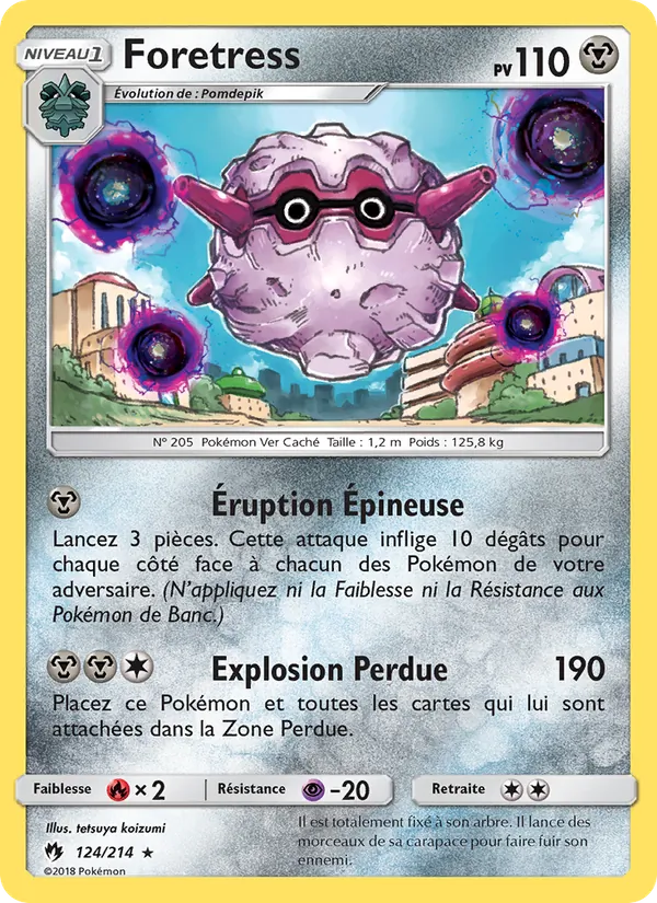 Carte Foretress 124/214 – Tonnerre Perdu