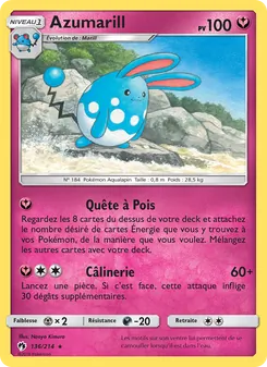 Carte Azumarill 136/214 – Tonnerre Perdu