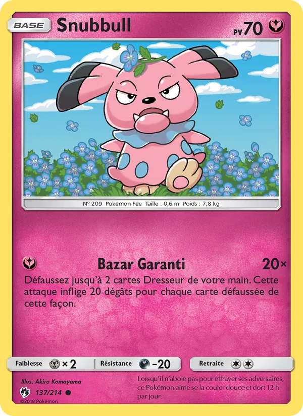 Carte Snubbull 137/214 – Tonnerre Perdu