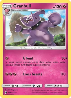 Carte Granbull 138/214 – Tonnerre Perdu