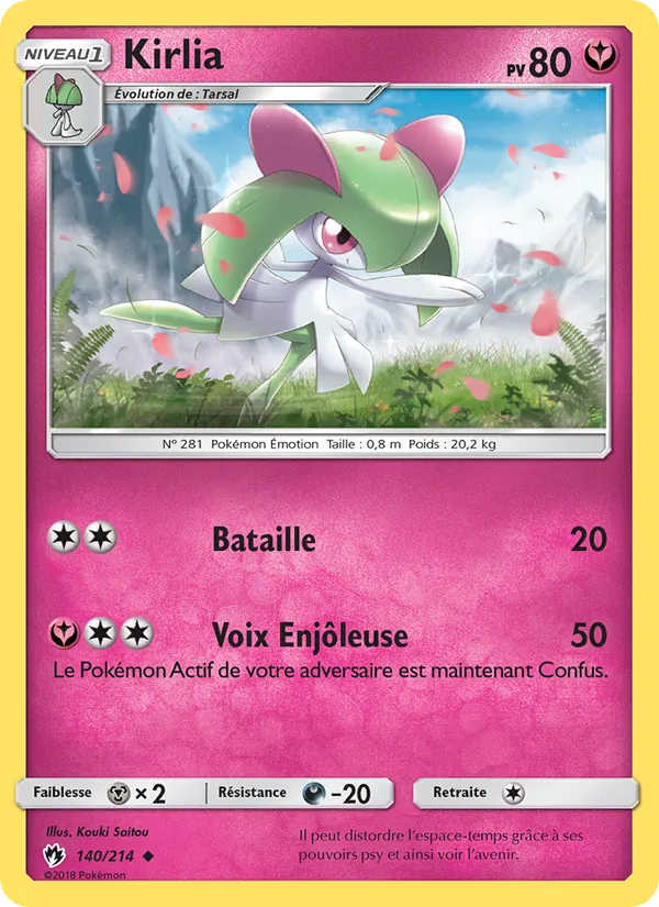 Carte Kirlia 140/214 – Tonnerre Perdu