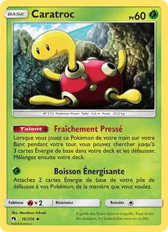 Carte Caratroc 16/214 – Tonnerre Perdu