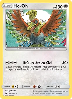 Carte Ho-Oh 160/214 – Tonnerre Perdu