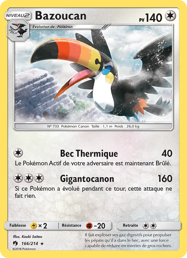 Carte Bazoucan 166/214 – Tonnerre Perdu