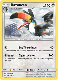Carte Bazoucan 166/214 – Tonnerre Perdu