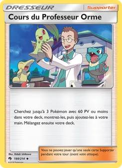 Carte Cours du Professeur Orme 188/214 – Tonnerre Perdu