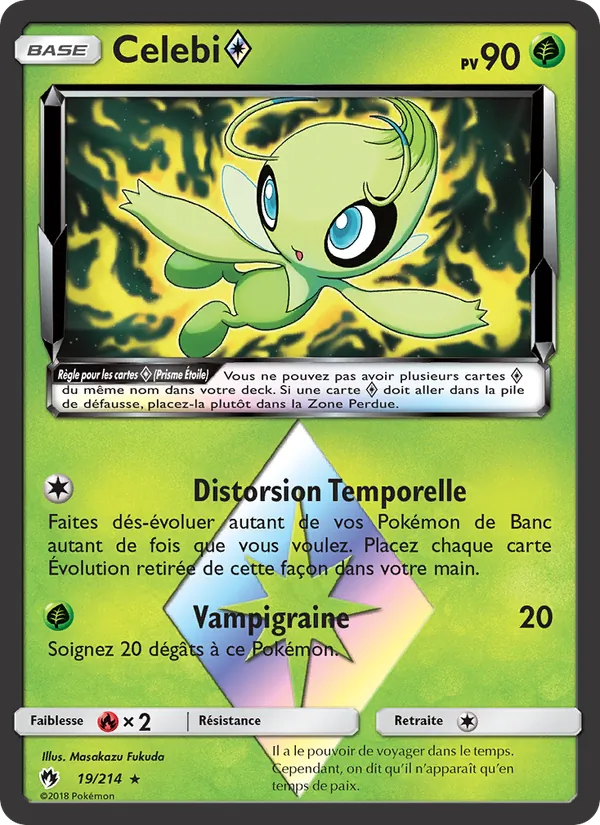 Carte Celebi ◇ 19/214 – Tonnerre Perdu