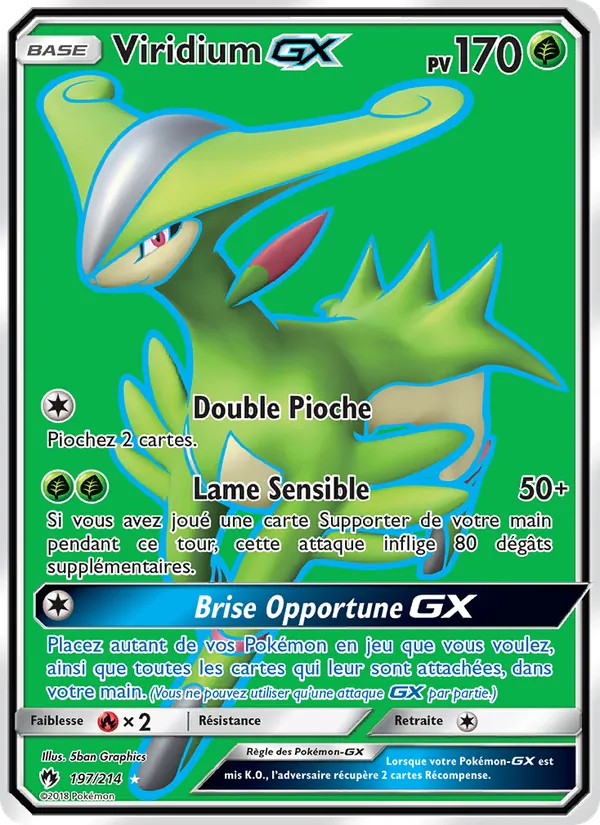 Carte Viridium GX 197/214 – Tonnerre Perdu