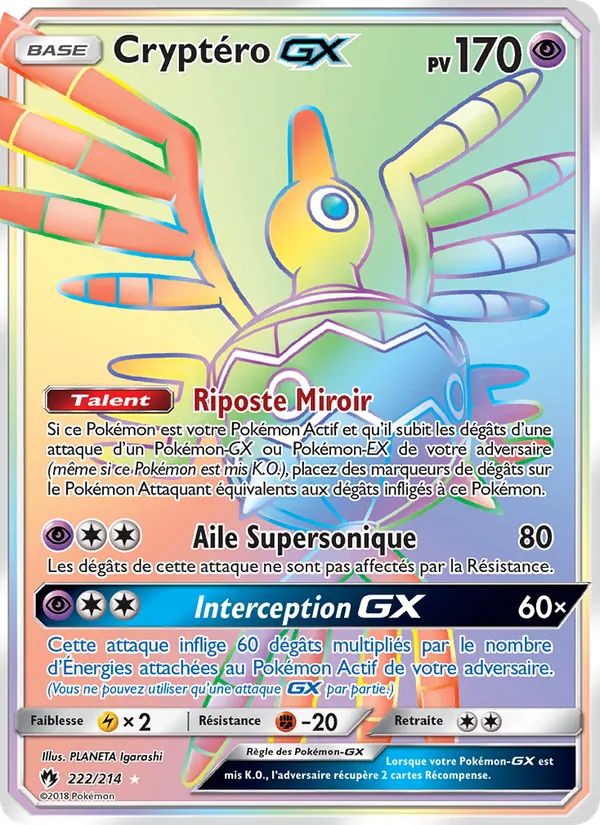 Carte Cryptéro GX 222/214 – Tonnerre Perdu