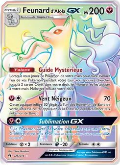 Carte Feunard d’Alola GX 225/214 – Tonnerre Perdu