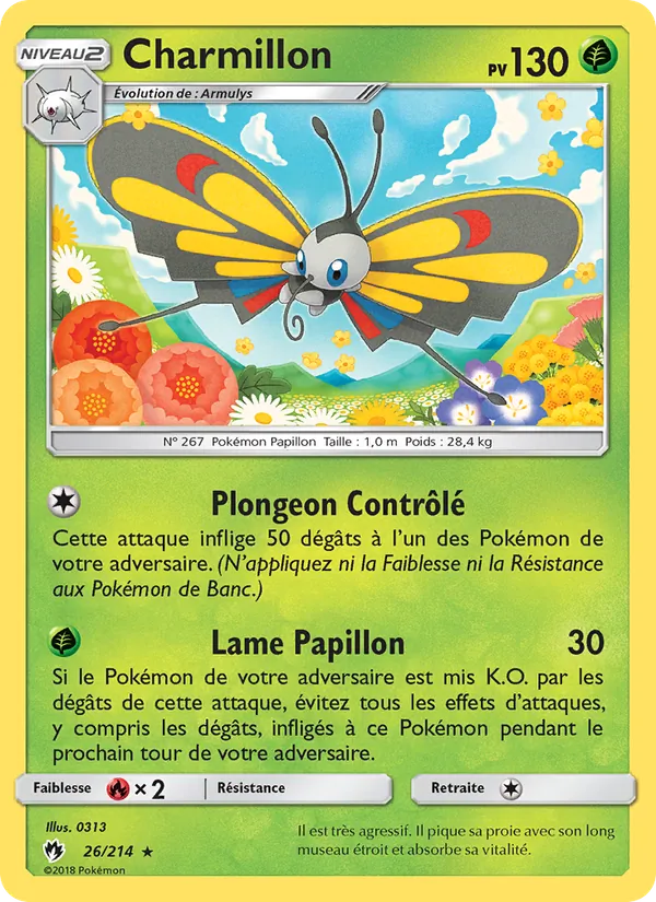 Carte Charmillon 26/214 – Tonnerre Perdu