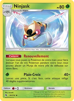 Carte Ninjask 30/214 – Tonnerre Perdu