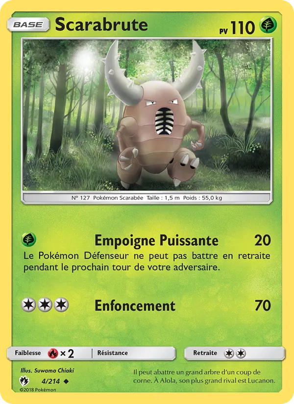 Carte Scarabrute 4/214 – Tonnerre Perdu