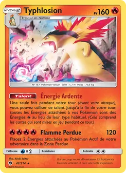 Carte Typhlosion 42/214 – Tonnerre Perdu
