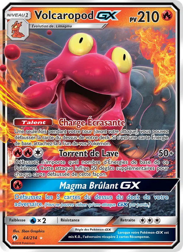 Carte Volcaropod GX 44/214 – Tonnerre Perdu