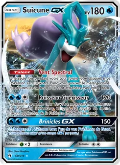 Carte Suicune GX 60/214 – Tonnerre Perdu