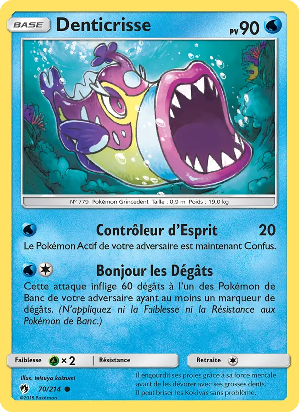 Carte Denticrisse 70/214 – Tonnerre Perdu