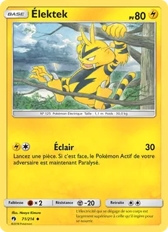 Carte Élektek 71/214 – Tonnerre Perdu
