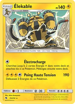 Carte Élekable 72/214 – Tonnerre Perdu