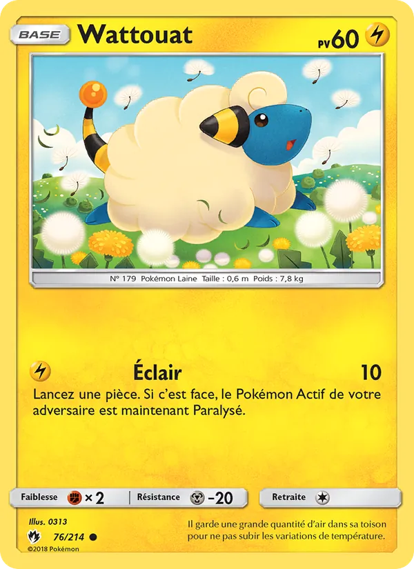 Carte Wattouat 76/214 – Tonnerre Perdu