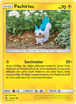 Carte Pachirisu 80/214 – Tonnerre Perdu