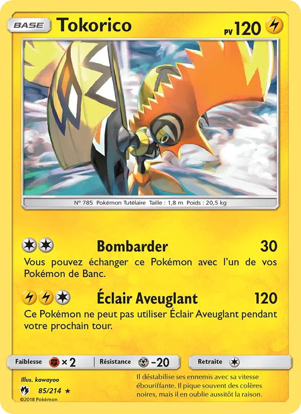 Carte Tokorico 85/214 – Tonnerre Perdu