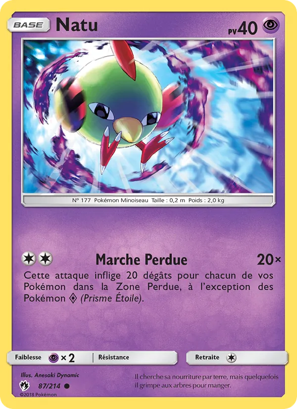 Carte Natu 87/214 – Tonnerre Perdu