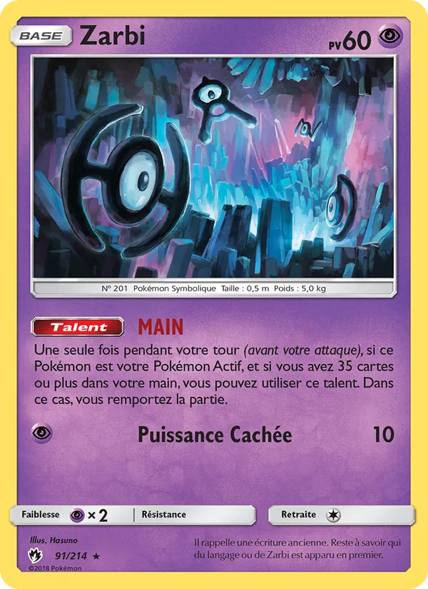 Carte Zarbi 91/214 – Tonnerre Perdu