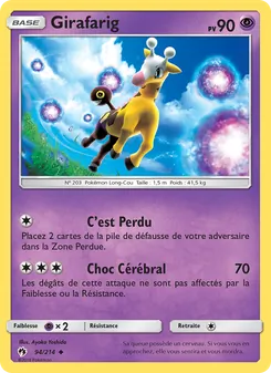 Carte Girafarig 94/214 – Tonnerre Perdu