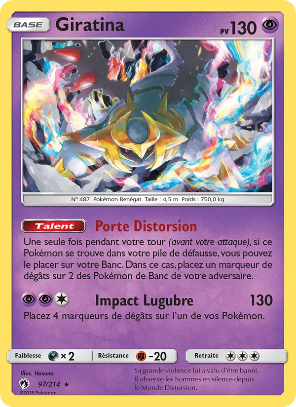 Carte Giratina 97/214 – Tonnerre Perdu