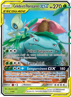 Carte Celebi et Florizarre GX 1/181 – Duo de Choc