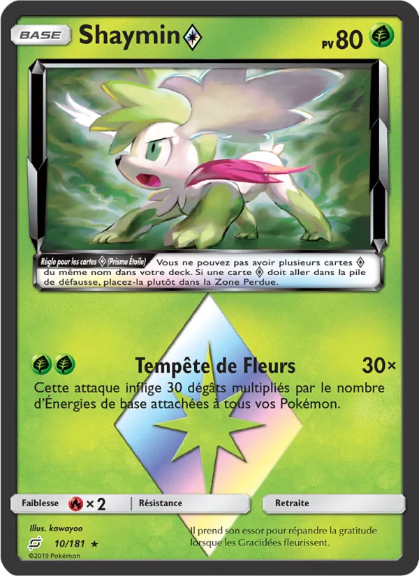 Carte Shaymin ◇ 10/181 – Duo de Choc