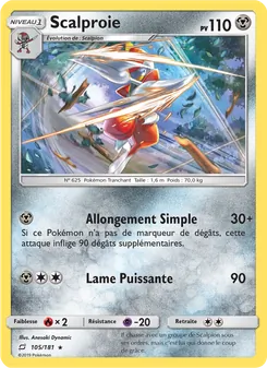 Carte Scalproie 105/181 – Duo de Choc