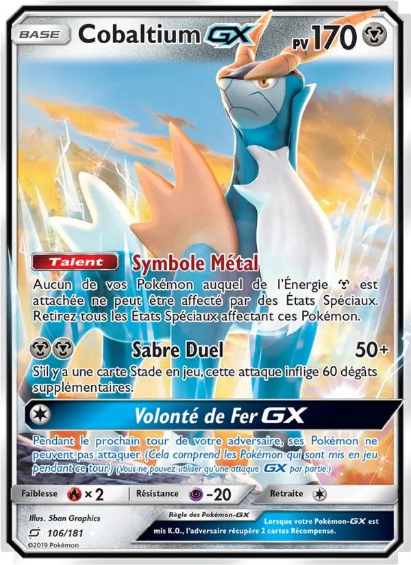 Carte Cobaltium GX 106/181 – Duo de Choc