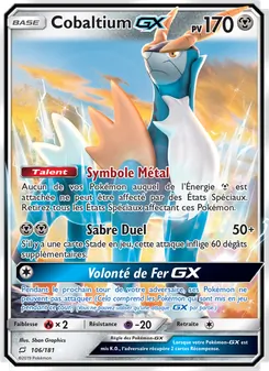 Carte Cobaltium GX 106/181 – Duo de Choc