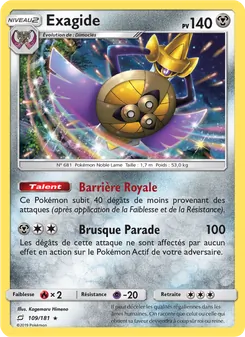 Carte Exagide 109/181 – Duo de Choc