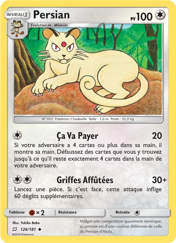 Carte Persian 126/181 – Duo de Choc