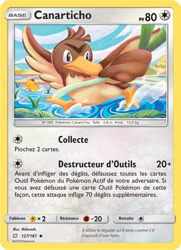 Carte Canarticho 127/181 – Duo de Choc
