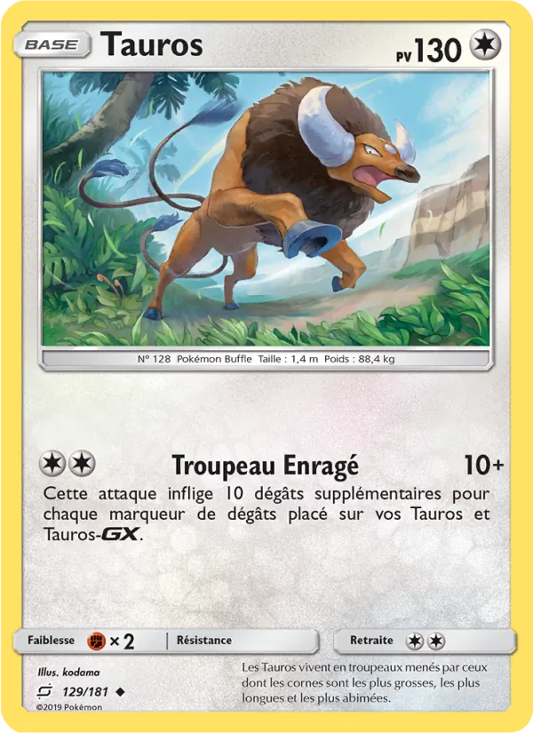 Carte Tauros 129/181 – Duo de Choc