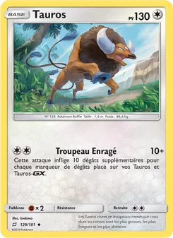 Carte Tauros 129/181 – Duo de Choc
