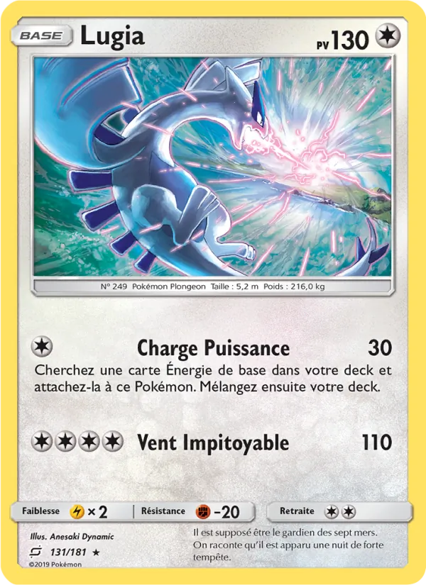 Carte Lugia 131/181 – Duo de Choc