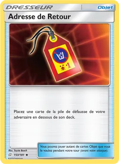 Carte Adresse de Retour 153/181 – Duo de Choc