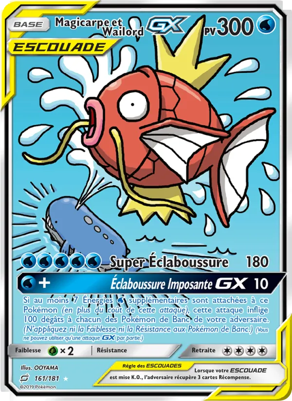 Carte Magicarpe et Wailord GX 161/181 – Duo de Choc