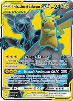 Carte Pikachu et Zekrom GX 162/181 – Duo de Choc