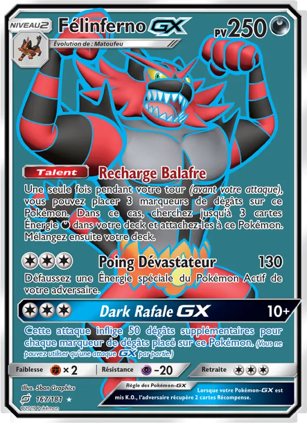Carte Félinferno GX 167/181 – Duo de Choc