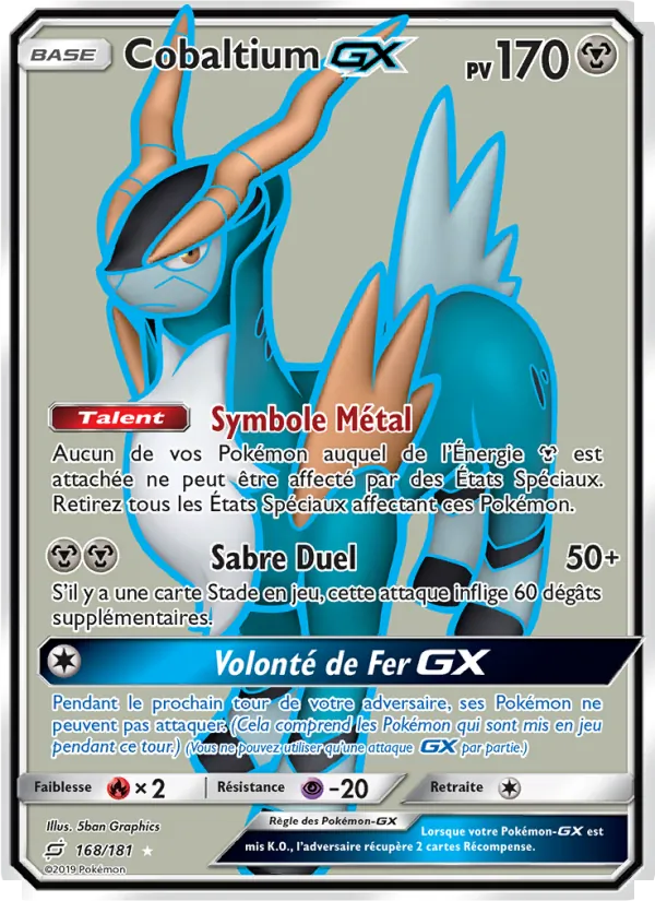 Carte Cobaltium GX 168/181 – Duo de Choc