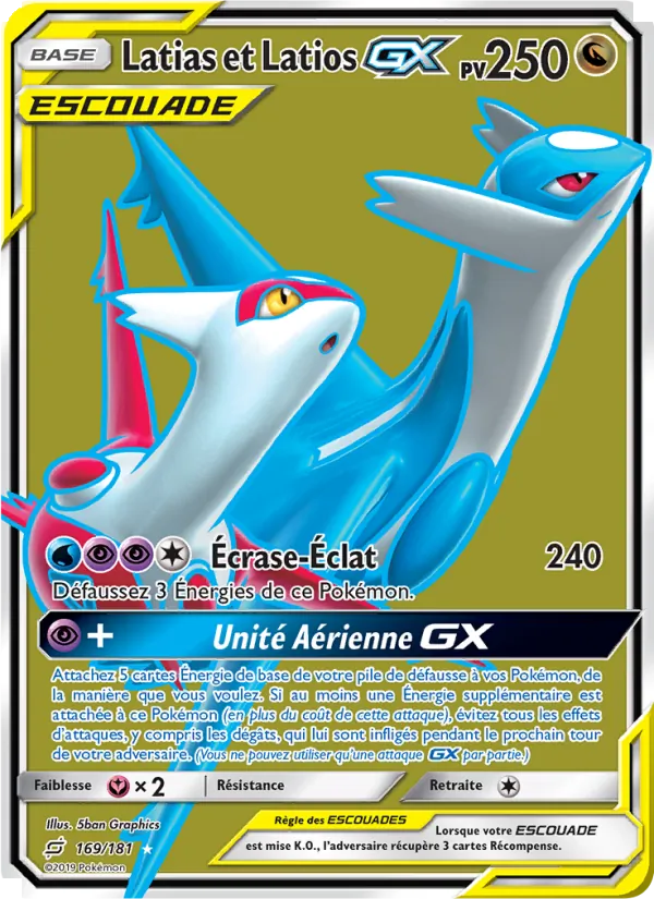 Carte Latias et Latios GX 169/181 – Duo de Choc
